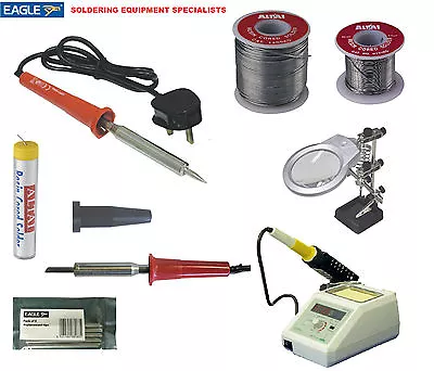 £61.99 • Buy Eagle Soldering Solder Iron Tool Reel Mains Chisel Tips For Hobbie Crafts Pro