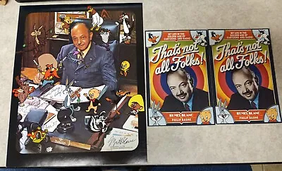 Mel Blanc Signed Color Photo W/Voice Characters & Bugs Bunny Signed Postcards(2) • $168.21