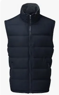Fort Downham Bodywarmer Navy XXL Fleece Lined Polyester Gilet Work Wear Winter • £26.99