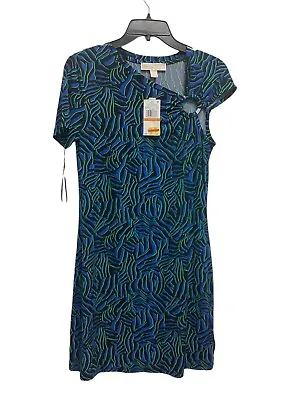 MICHAEL Michael Kors Zebra-Print Ring Sheath Dress Size S • $15