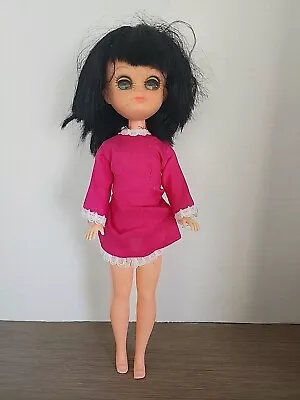 Vintage 1960s Big Eyes Doll Made In Hong Kong  • $7.27