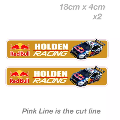 Red Bull HOLDEN Super Car Racing Team - GOLD  Vinyl  Sticker  • $7.20