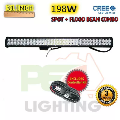 PEC 31INCH 198W CREE LED FLOOD/SPOT LIGHT BAR For AUDI ALLROAD Q3 Q5 Q7 • $203