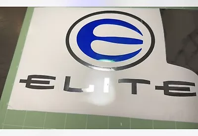 Elite Archery  Premium Vinyl Many Size Die Cut Sticker Chrome Reflective Blue • $3.99