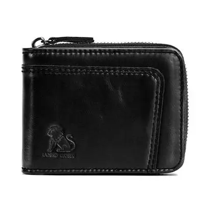 $27.99 • Buy SALE Men Wallet Genuine Leather RFID Blocking Secure Vintage 13 Card Slots Purse