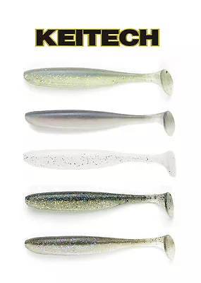 Keitech Easy Shiner Swimbait 2   Soft Body Paddle Tail Swimbait Bass Lure 9pk • $9.78