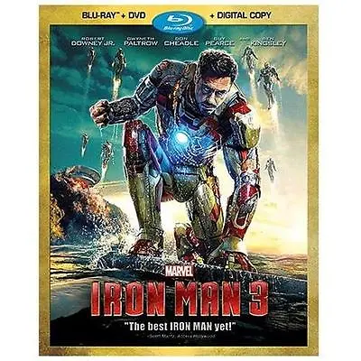 Iron Man 3 (Two-Disc Blu-ray  DVD + Dig Blu-ray • $6.09