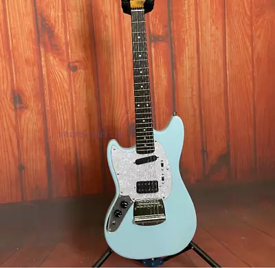 Hot Sale Left-handed Mustang Electric Guitar Blue Chrome Hardware Guitar • $255