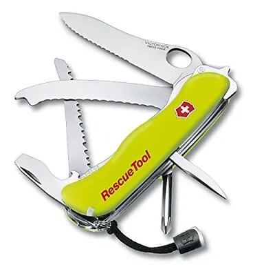 VICTORINOX Knife Swiss Army Knife RescueTool Yellow Domestic Genuine From Japan • $125.94