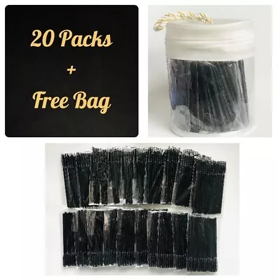 READ 20 Packs / 15 Mary Kay Eye Lash Brush Mascara Wands Spoolies 300 Total +Bag • $24.26