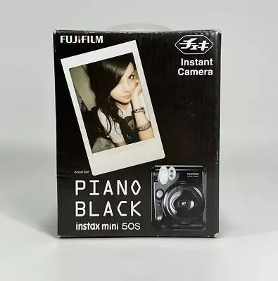 FUJIFILM Instax Mini 50S Instant Print Camera ~ Piano Black ~ NEW In BOX • $99.90