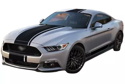 Racing Stripe Side Door Car Sticker For Ford Mustang Hood Roof Rear Vinyl Decals • $36