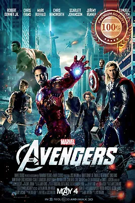 The Avengers Marvel Official Original Cinema Movie Film Print Premium Poster • $19.95