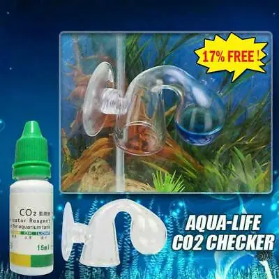 $5.45 • Buy NEW CO2 Glass Drop Checker - Aquarium Real Time Solution Liquid. 2020 J7C1zast