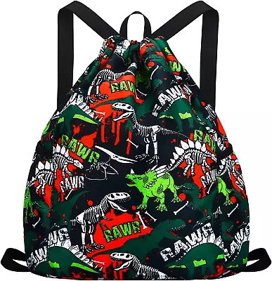 Drawstring Backpack For Kids - Girls Dance BagSport Gym Beach Swim Travel Daypa • $16.88