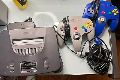 Nintendo 64 Video Game Console N64 Only Powers On Parts/Repair W/Controllers RD • $39.99