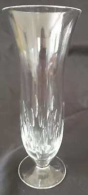 Wedgwood Vera Wang Crystal Vase Duchesse Pattern- 7  Excellent Condition Signed  • $27.90