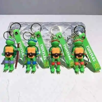 Teenage Mutant Ninja Turtles Keyring Keychain Key Fob Bag Charm • £3.99