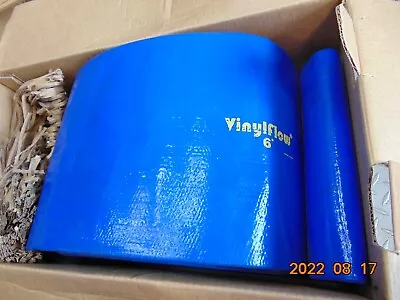 VINYLFLOW 54' Of 6  BLUE PVC LAY FLAT WATER DISCHARGE HOSE • $175