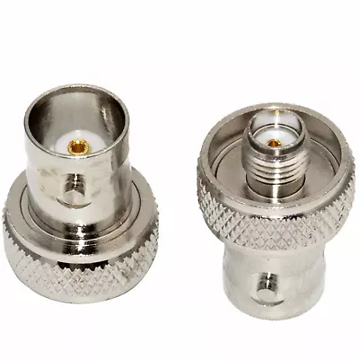 2X SMA Female Jack To BNC Female Jack RF Coaxial Connector Adapter • $7.55