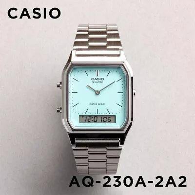 Casio AQ-230A-2A2 Turquoise Retro Dual Time Vintage Series Digital Watch No Box • $57