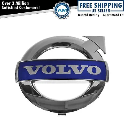 OEM 31383031 Grille Nameplate Emblem Volvo Logo Chrome & Blue For Volvo New • $51.99