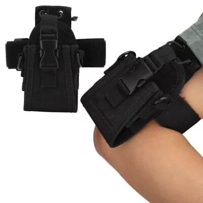 Walkie Talkie Carry Arm Bag Case Pouch Holster Holder For Baofeng Radio UV-5R • £6.99
