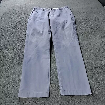 J Crew Urban Slim Pants Chino Khaki Gray Broken In  Mens Size 34x31 • $15.10