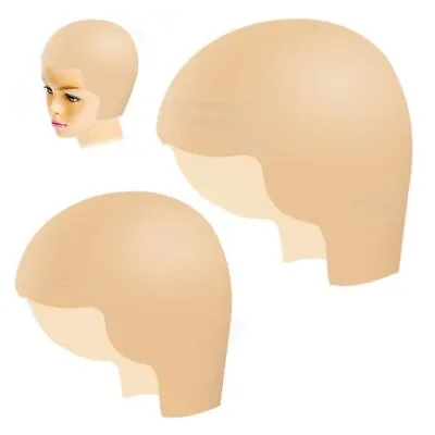 Fake Bald Cosplay Accessory Halloween Makeup Bald Caps Latex Bald Head Wig Cap • $14.97