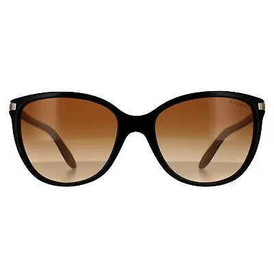£74 • Buy Ralph By Ralph Lauren Sunglasses RA5160 109013 Shiny Black Nude Brown Gradient