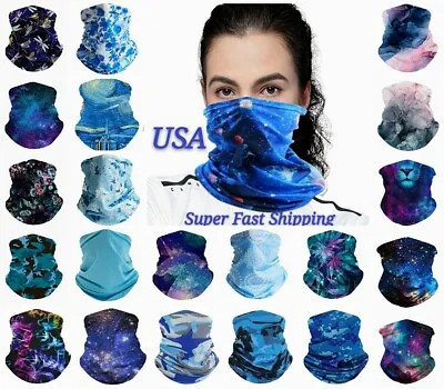 Face Masks Bandana Reusable Washable Snood Covering Neck Gaiter Breathable Scarf • $5.86