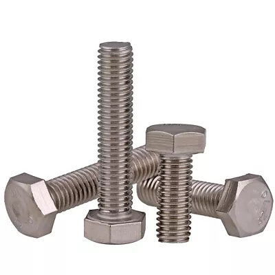 £1.58 • Buy Fine Thread Hex Screws A2 Stainless Steel 304 Hexagon Head Bolt M6 M8 M10 M12