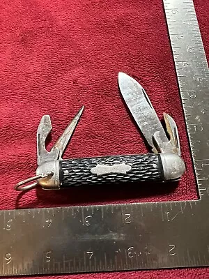 Vintage Colonial Forest Master Camping Multi Tool Hobo Scout Pocket Knife. • $0.99