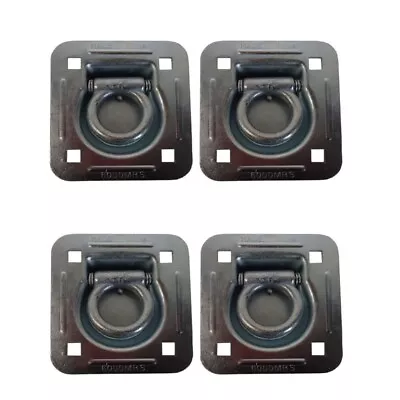 D-Ring Recessed 6000 Lb Cap. Trailer Tiedown Anchor W/ Backing Plate 4-Pack • $38.74