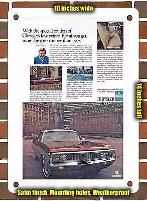 METAL SIGN - 1972 Chrysler Royal - 10x14 Inches • $24.61