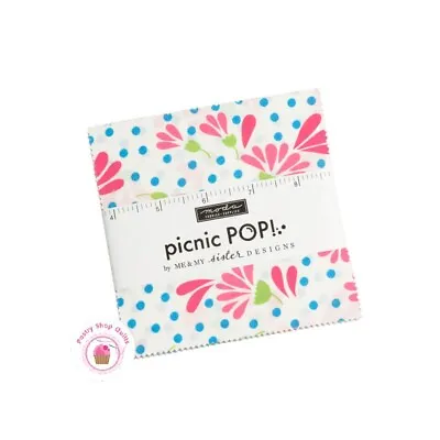 Moda PICNIC POP Me & My Sister CHARM PACK 42- 5  Quilt Fabric 5  Squares • $11.95