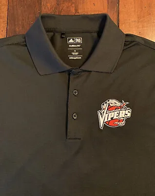 Rio Grande Valley Vipers Adidas Climalite Polo Mens S Shirt Black NBA G-League • $22.95