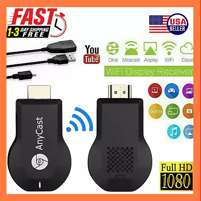 4K WiFi HDMI Anycast Miracast Airplay TV Wireless Display DLNA Dongle Adapter • $13.19
