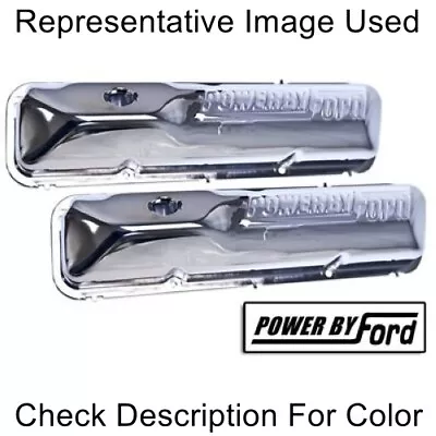 $306.69 • Buy Scott Drake C6OZ-6A582-C Chrome Valve Covers For Ford Mustang 67-73 390/428