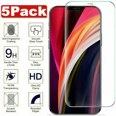 $1.87 • Buy For IPhone 12 Mini 11 Pro X XS Max XR 6 7 8 Plus Tempered Glass Screen Protector