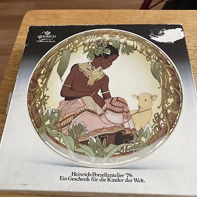 UNICEF Collectible Plate “Children Of The World”Plate 1979 Heinrich Germany VTG. • $22.97