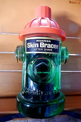 Vintage 1970s Skin Bracer After Shave Mennen 7 Fl Oz. Fire Hydrant Bottle • $20