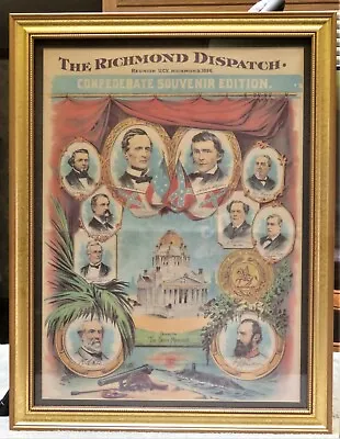 “The Richmond Dispatch” Confederate Souvenir Edition Reproduction Of UCV Reunion • $160