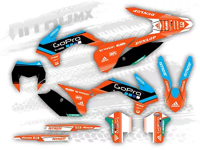 NitroMX Graphic Kit For KTM EXC EXC-F 125 250 300 350 450 2014 2015 2016 Enduro • $252.89