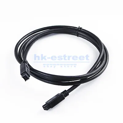 1.8M FIREWIRE 800 CABLE 9 PIN To 9 PIN IEEE1394B 6' FT 9P-9P 9-9 1394B BILINGUAL • $7.08