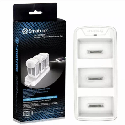 $65.80 • Buy DJI Phantom 4 Battery Charger Charging Hub Station 3 Port Smatree LED Indicator