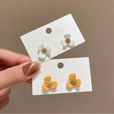 Boho Pearl Flower Petal Color Earrings Stud Women Wedding Party Jewelry Gift • $1.20