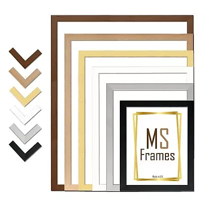 £4.99 • Buy A2 A3 A4 A5 Photo Frame Picture Poster Black White Oak  Silver Gold Walnut