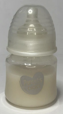 £5.83 • Buy 4 Oz Parents Choice Reborn Baby Bottle With Fake Formula Milk - Clear