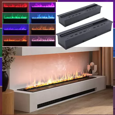 3D Water Vapor Humidifier Fireplace Electric Inset Fire Effect +LED StripWIFI • £799.95